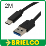 CONEXION CABLE DE CARGA Y DATOS USB TIPO A 3.0 A USB TIPO C 3.1 NEGRO 2M BD10944 - 
